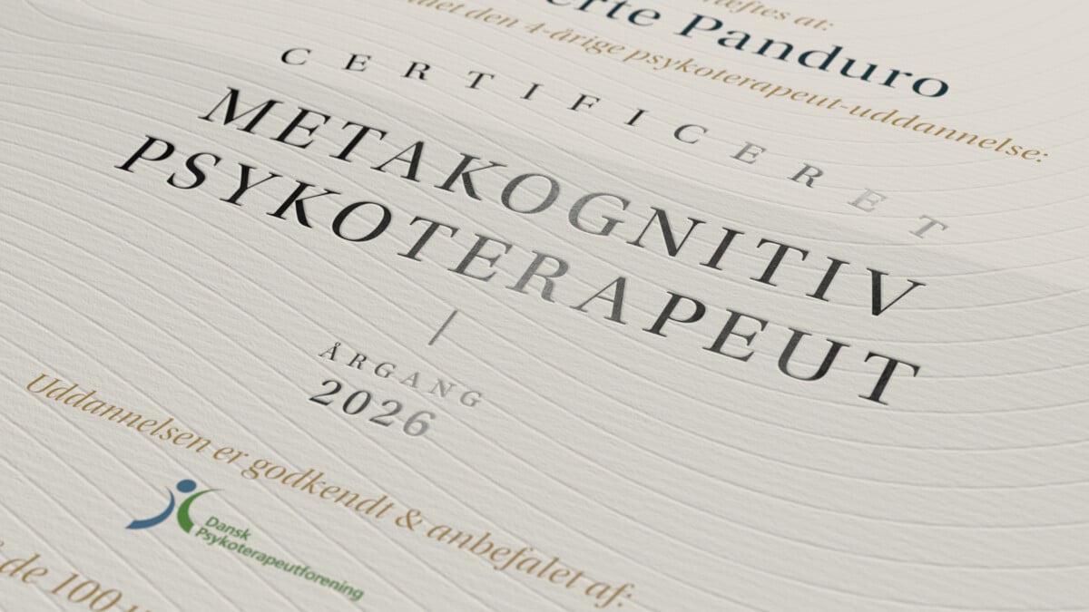 Certificeret Psykoterapeut MPF